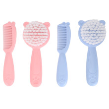 Baby Hair Brush and Comb Set Soft Nylon Bristles Comfortable Grip
