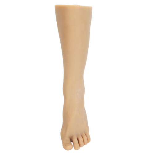 (Left Foot) Foot Model Dustproof Soft TPE Acupuncture Tattoo R
