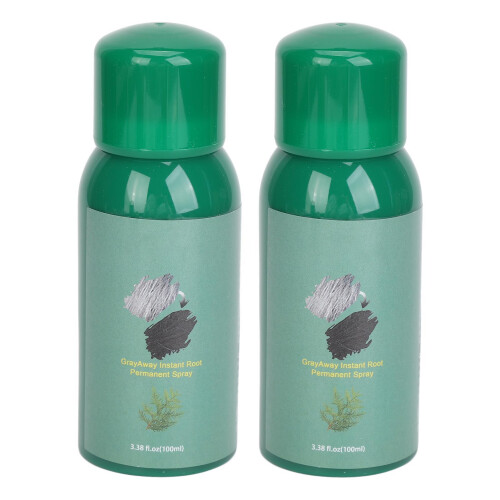 2x Sofort Grauhaar Abdeckung Haarwuchsspray 100ml 1