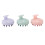 3x Silicone Scalp Massager Shampoo Brush Waterproof 1