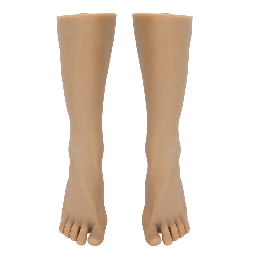 Men Foot Model Soft TPE Mannequin Feet for Acupuncture Tattoo 1 Pair