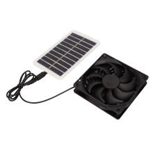 Tragbarer 15W solarbetriebener Luftabsaugventilator für Wohnmobile und Haustierhäuser