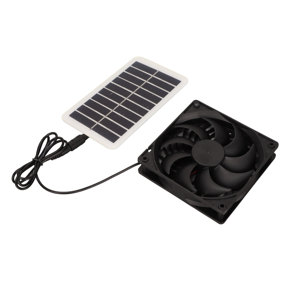 Energy Saving Solar Exhaust Fan 15W For Pet Homes Rvs Portable Odor Elimination 3041356733959