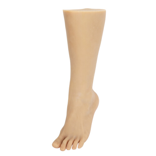 (Left Foot) Foot Model Dustproof Soft TPE Acupuncture Tattoo R 2
