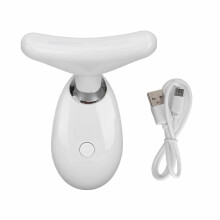 (White) Hautstraffer für Hals mit Licht und Vibration