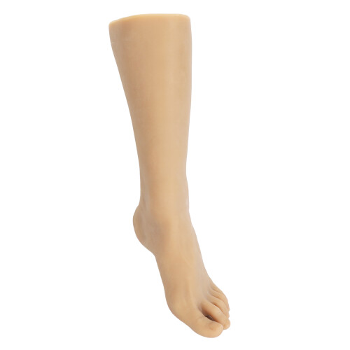 (Left Foot) Foot Model Dustproof Soft TPE Acupuncture Tattoo R 1