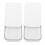 (White) 2Pcs Washable Eyebrow Paste Brow Contour Microblading Black 1