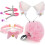Set BDSM: Cerchietto Orecchie, Collare, Mordacchia e Pinze 1