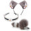 BDSM Set Cat Ear Collar Gag Nipple Clamp Anal Plug 1