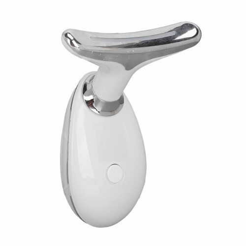 (White) Hautstraffer für Hals mit Licht und Vibration 1