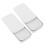 (White) 2Pcs Washable Eyebrow Paste Brow Contour Microblading Black 4