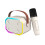 P3 Bluetooth Speaker Wireless Karaoke Mic Portable Pink 5