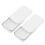 (White) 2Pcs Washable Eyebrow Paste Brow Contour Microblading Black 3
