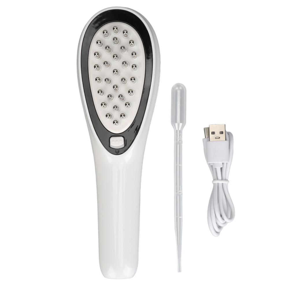 White Far Infrared Microcurrent Hair Applicator Massager