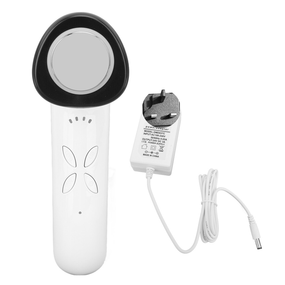 (GB Plug) 40KHz Handheld Cellulite Massager 6 Colors Hot Compress Electric