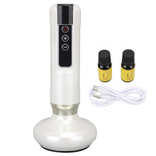 (White) Elektrisches Schröpfset LED Bian-Stein 6 Stufen wiederaufladbar
