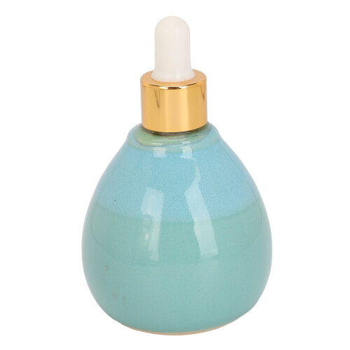 (Blue) 95ml Ceramic Essential Oil Bottle Airtight Blue