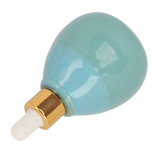 (Blue) 95ml Ceramic Essential Oil Bottle Airtight Blue 1
