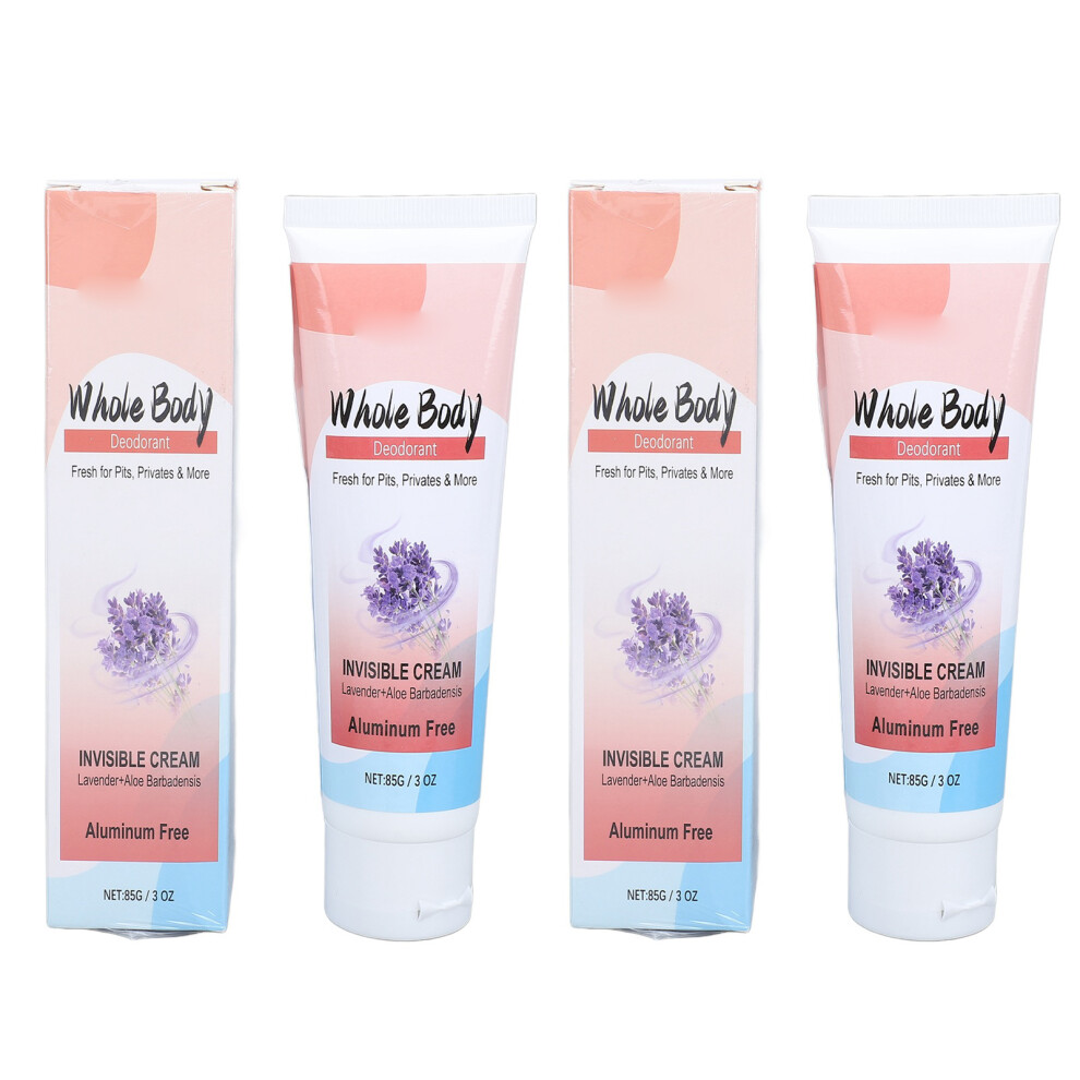 Cream/Lavender 2Pcs 85G Body Deodorizing Refreshing Armpit