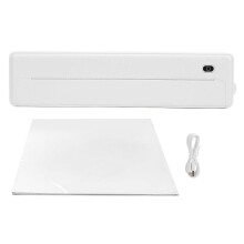 (White) Draadloze 200dpi Thermische Printer Bluetooth A4 (Zwart)