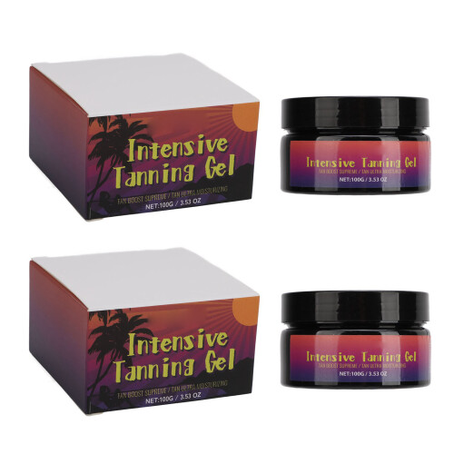 2x 100g Peach Moisturizing Tanning Gel
