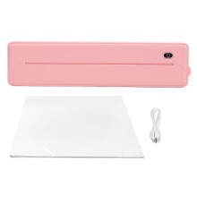 (Pink) Draadloze 200dpi Thermische Printer Bluetooth A4 (Zwart)