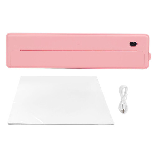 (Pink) 200dpi Bluetooth A4-Thermodrucker Tintenlos Schwarz