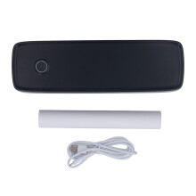 (Black) A80 Tragbarer Bluetooth-Thermodrucker A4 203dpi iOS/Android