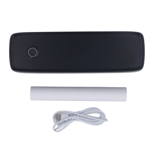 (Black) A80 Tragbarer Bluetooth-Thermodrucker A4 203dpi iOS/Android