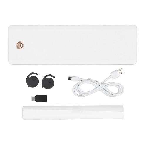 Draagbare Bluetooth A4 Thermische Printer + Rol (Wit)