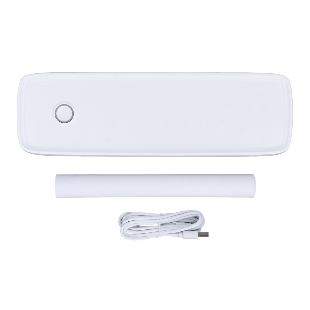 (White) A80 Portable Bluetooth Thermal Printer A4 203Dpi For Ios Android White 461605294452