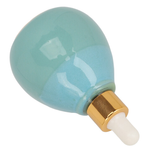 (Blue) 95ml Ceramic Essential Oil Bottle Airtight Blue 2