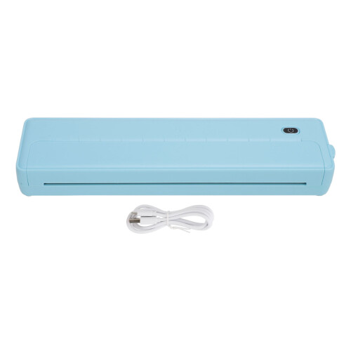 (Blue) Draagbare A4 Thermische Printer Bluetooth (Blauw)