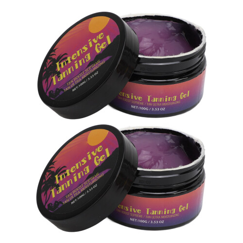 2x 100g Peach Moisturizing Tanning Gel 2