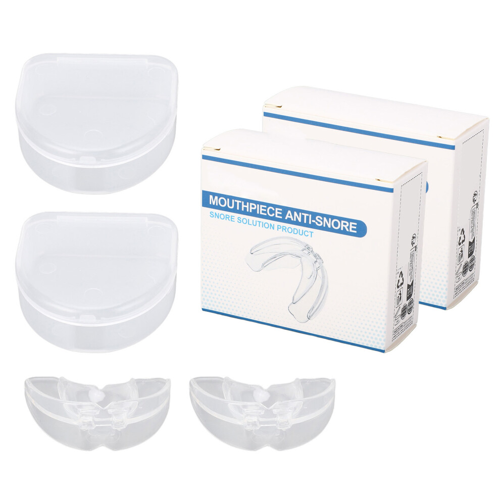 2pcs Anti Snoring Mouthpiece Teeth Grinding Prevention Night Use