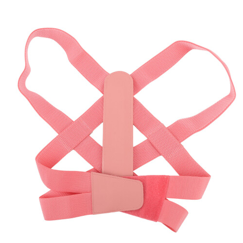 (M) Posture Corrector Adjustable Clavicle Support Double Fixation Pink M