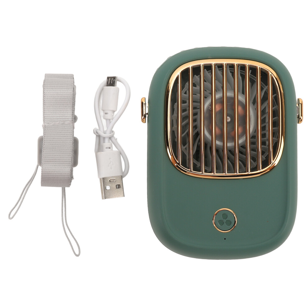 Portable Hanging Neck Fan Usb Rechargeable Leafless Cooling For All 461605295619