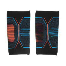 (M) Fitness Elbow Brace Stretch Compression Support Sleeve Blue Orange XL