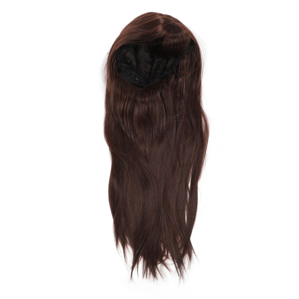 Brown Heat Resistant Synthetic Wig Layered Party Stage