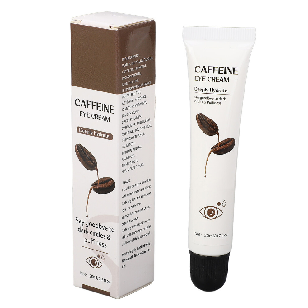 Cream/Dark 20Ml Caffeine Eye Reduces Puffiness Circles Fine Lines