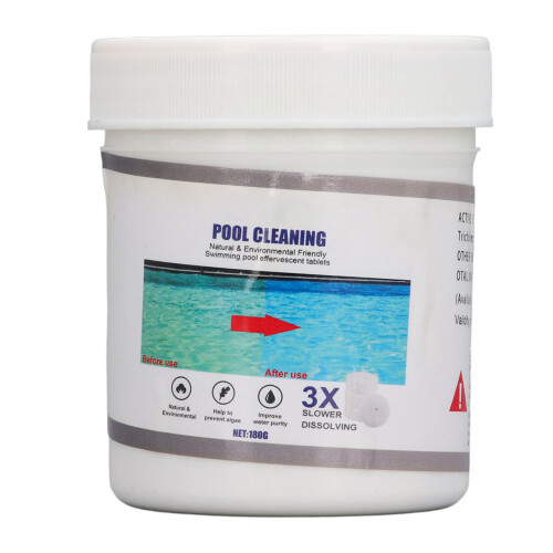 2 Bottle Pool Care Tablets Water Quality Algae Prevention 180g 1
