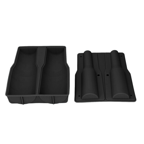(Black) Becherförmige Eiswürfelsilikonform mit Deckel 30-40oz grün