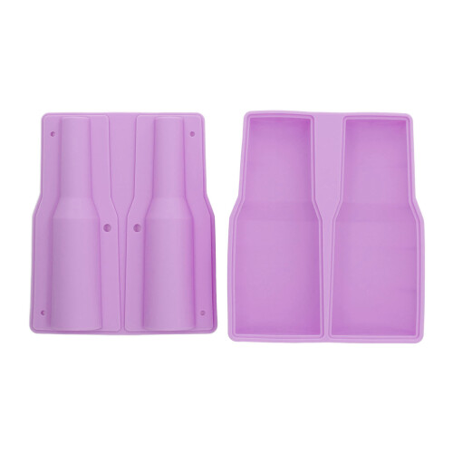 (Purple) Becherförmige Eiswürfelsilikonform mit Deckel 30-40oz grün 2