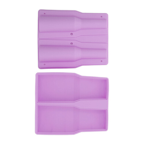 (Purple) Becherförmige Eiswürfelsilikonform mit Deckel 30-40oz grün 1