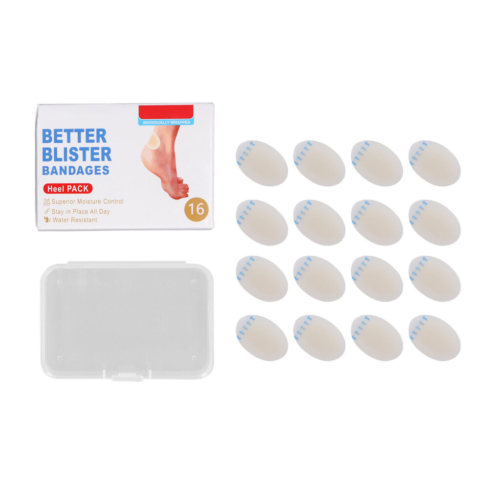 16pcs Waterproof Blister Pads Foot Protection Gel Adhesive Pads