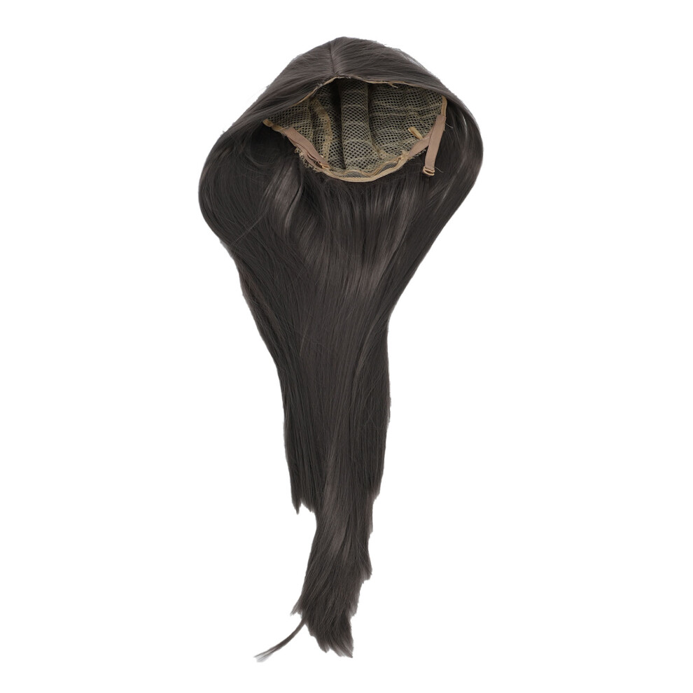 (Grey) Long Straight Wig Full Heat Resistant High Density Grey