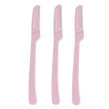 (Pink) 3Pcs Cartoon Eyebrow Shaper Set Pink