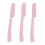 (Pink) 3Pcs Cartoon Eyebrow Shaper Set Pink 3