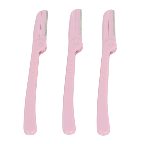 (Pink) 3Pcs Cartoon Eyebrow Shaper Set Pink 2