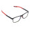 (Black Frame Red Leg) Farbenblindheitsbrille mit Testkarte Schwarz/Rot 2
